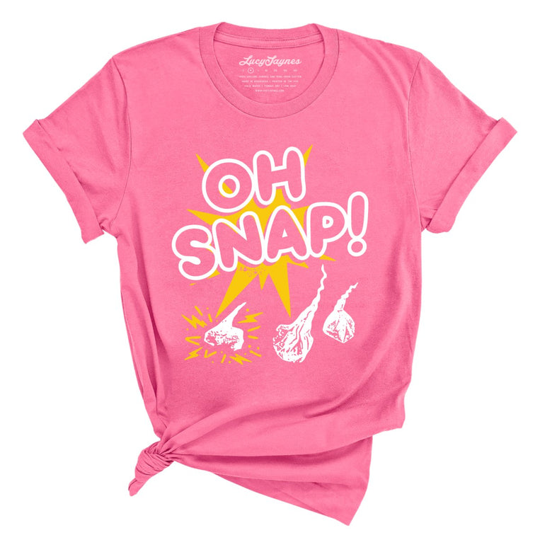 Oh Snap Graphic Tee - Charity Pink