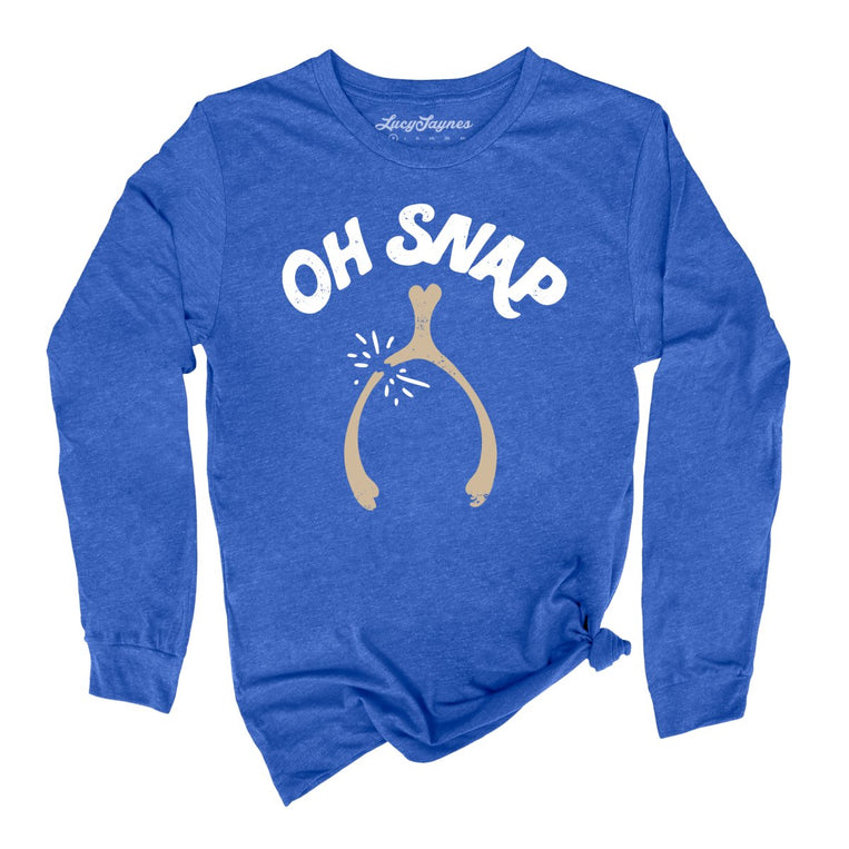 Oh Snap Wishbone Graphic Long Sleeve Tee