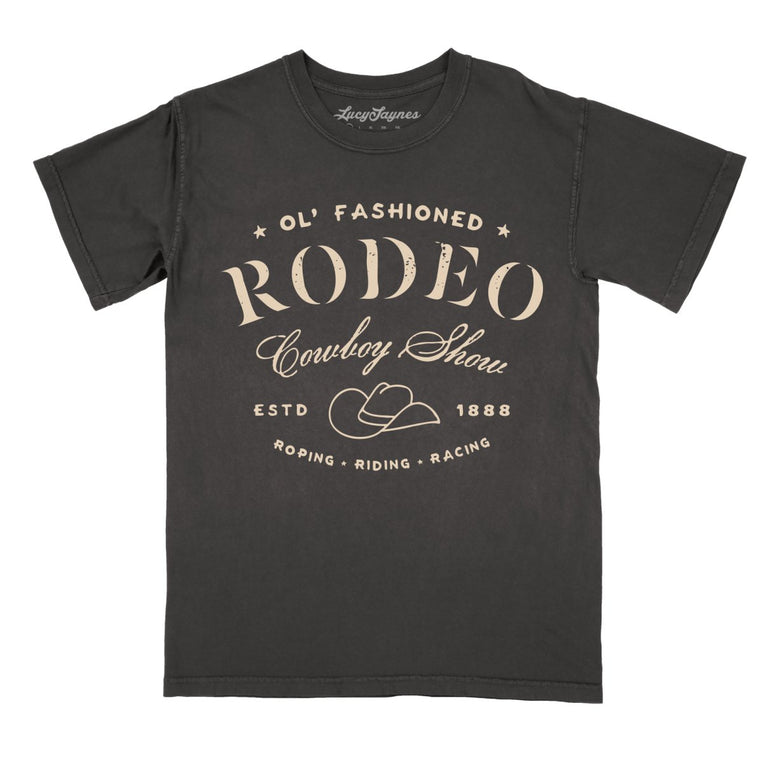 Old Fashioned Rodeo Comfort Colors Graphic Tee - Pepper