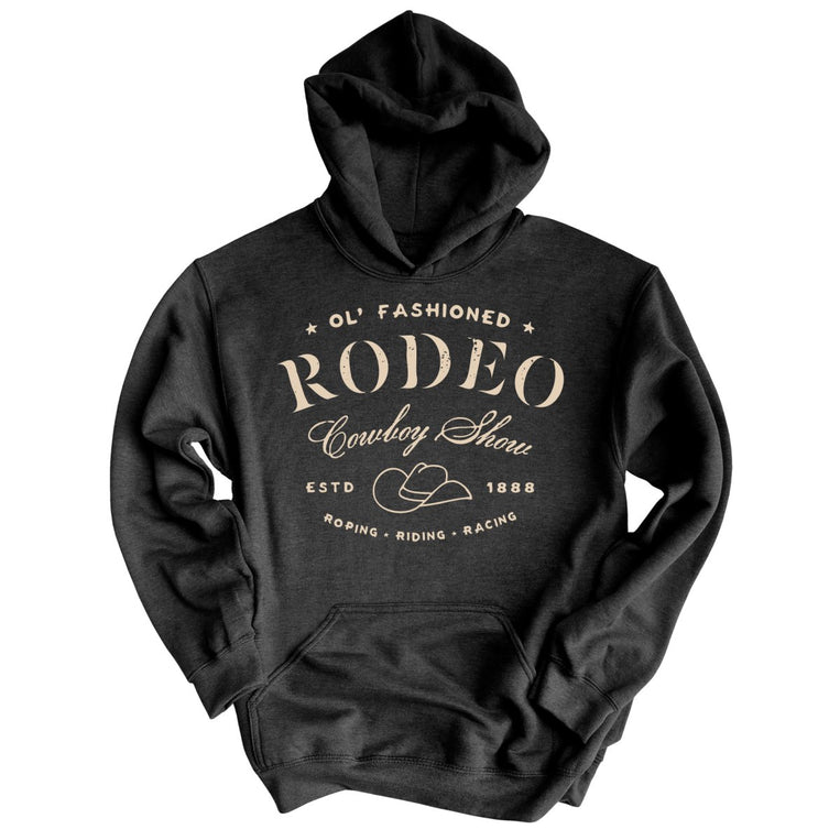 Old Fashioned Rodeo Graphic Hoodie - Charcoal Heather