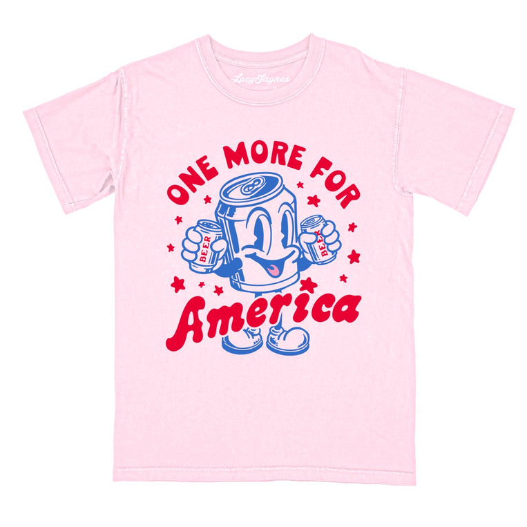 One More For America Comfort Colors Graphic Tee - Blossom