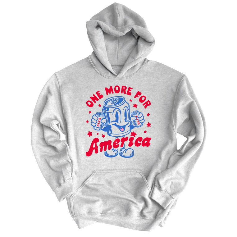 One More For America Graphic Hoodie - Ash