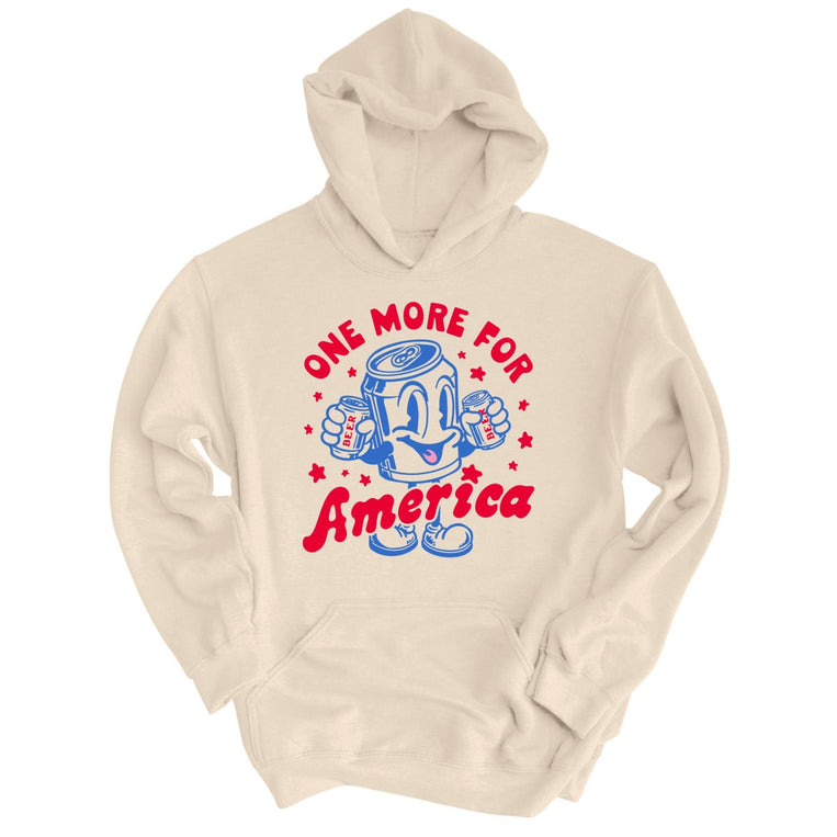 One More For America Graphic Hoodie - Sand