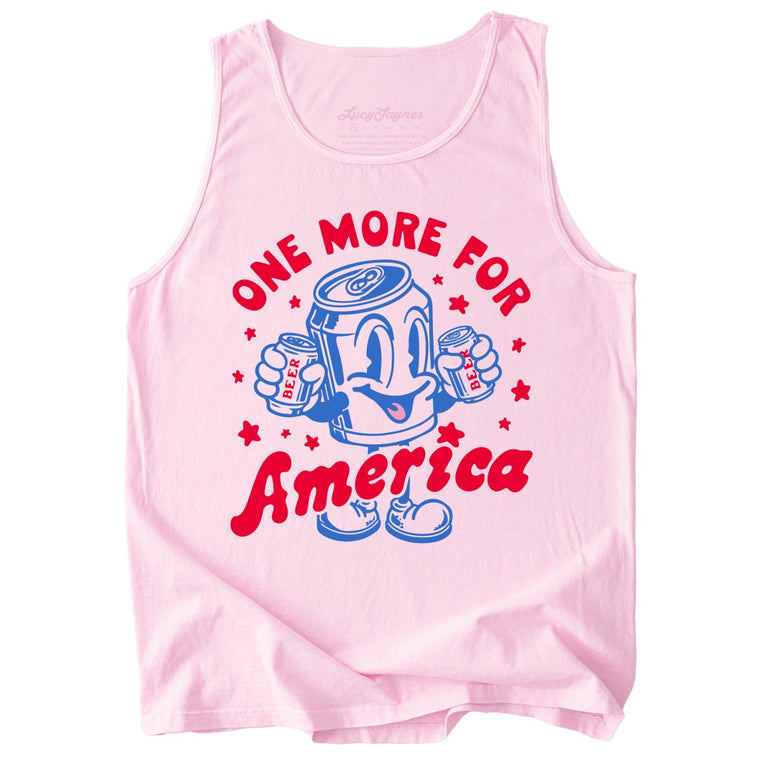 One More For America Comfort Colors Graphic Tank Top - Blossom