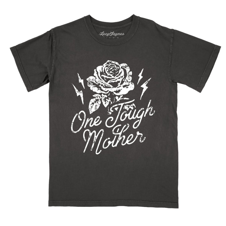 One Tough Mother Comfort Colors Graphic Tee - Pepper