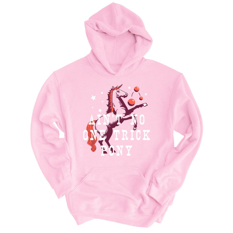 One Trick Pony Graphic Hoodie - Light Pink