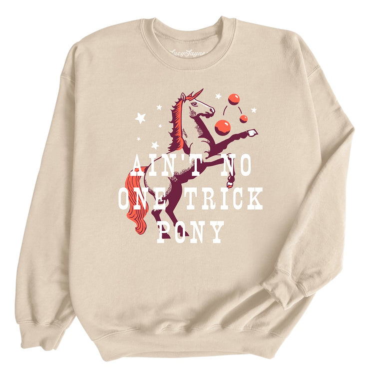 One Trick Pony Graphic Sweatshirt - Sand