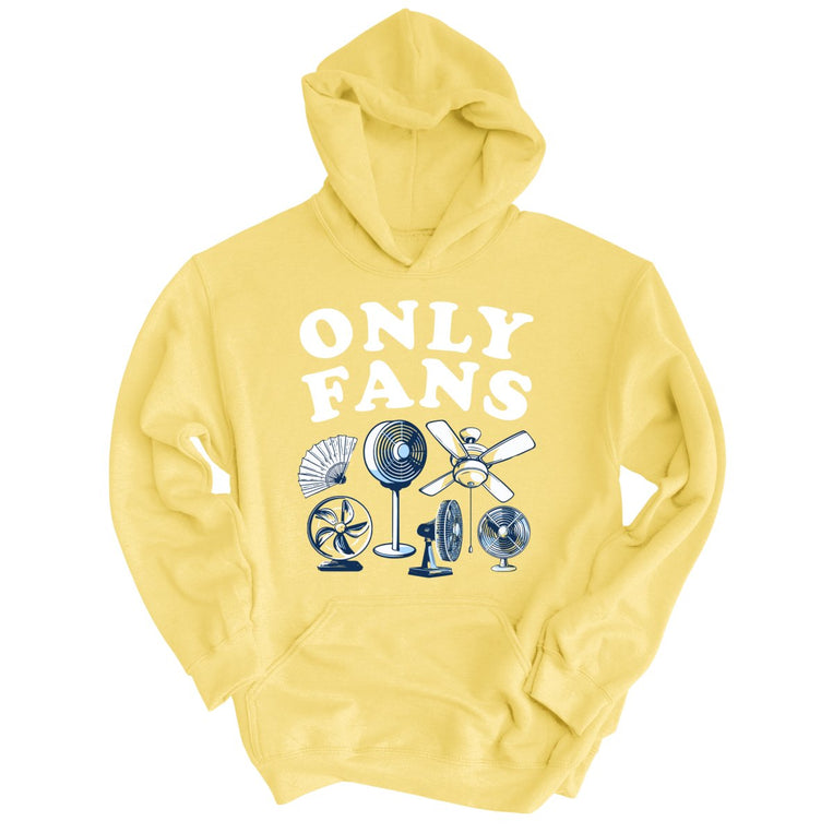 Only Fans Graphic Hoodie - Light Yellow