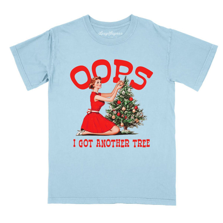 Oops I Got Another Tree Comfort Colors Graphic Tee - Chambray