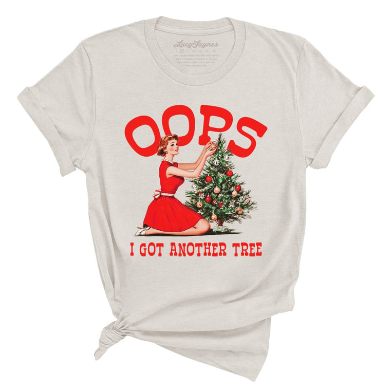 Oops I Got Another Tree Graphic Tee - Heather Dust