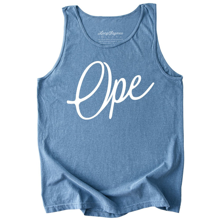 Ope Script Comfort Colors Tank Top