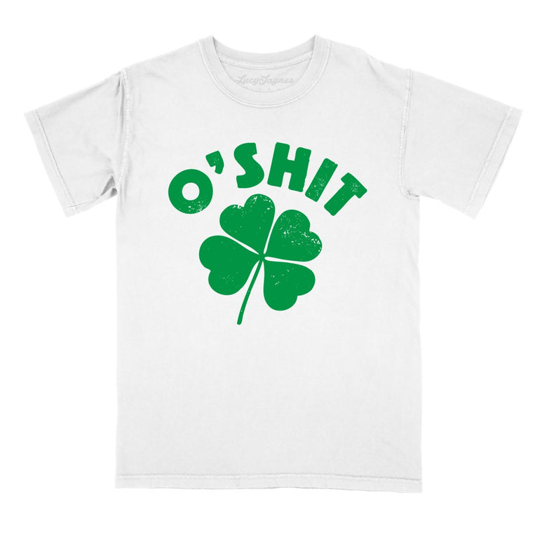 O'shit Comfort Colors Graphic Tee - White