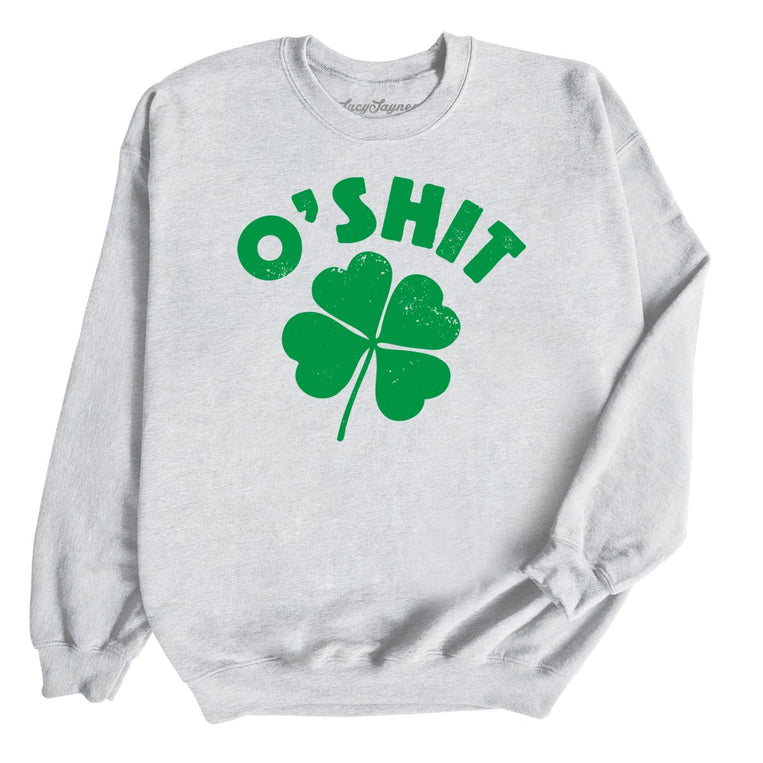 O'Shit Graphic Sweatshirt - Ash