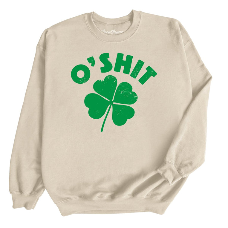 O'Shit Graphic Sweatshirt - Sand