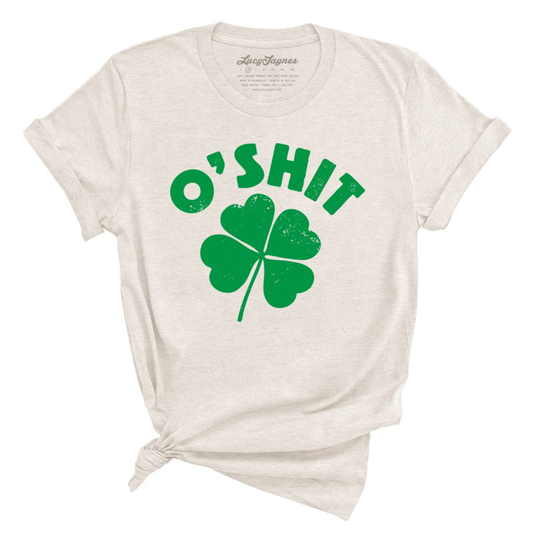 O'shit Graphic Tee - Heather Dust