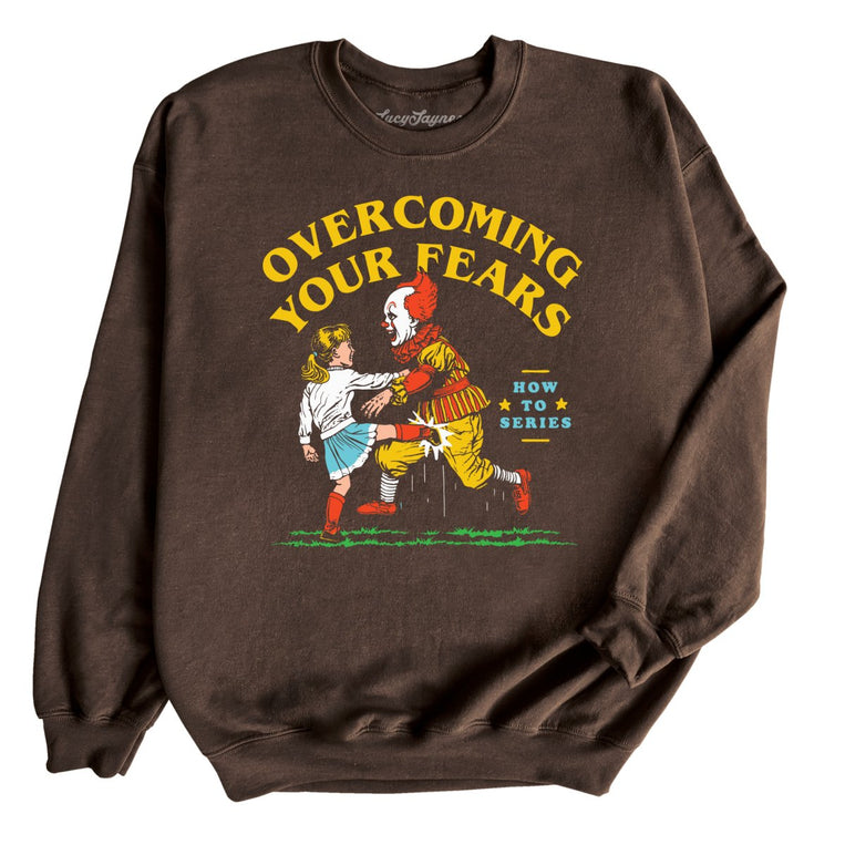 Overcoming Your Fears Graphic Sweatshirt - Dark Chocolate
