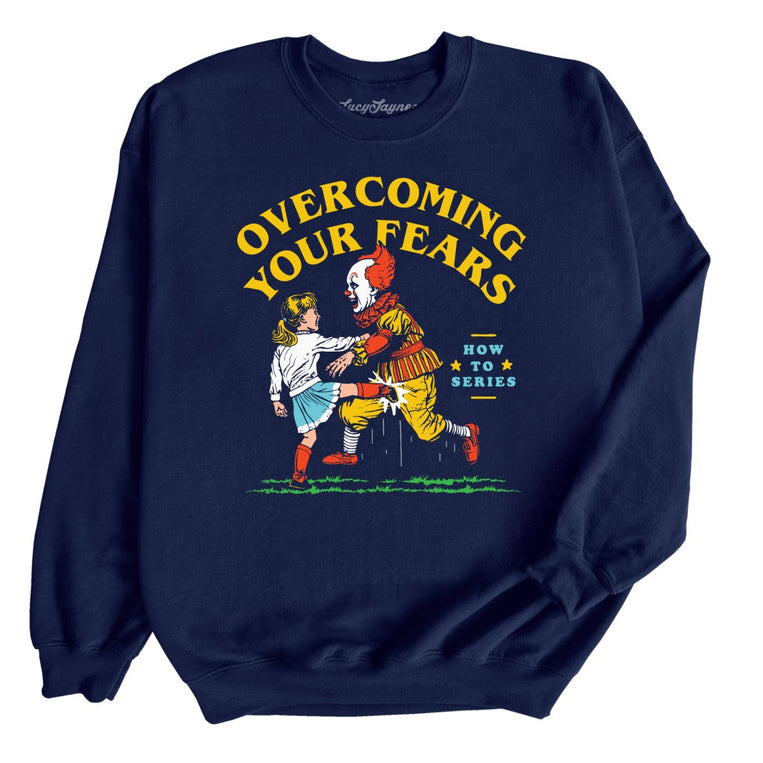 Overcoming Your Fears Graphic Sweatshirt - Navy
