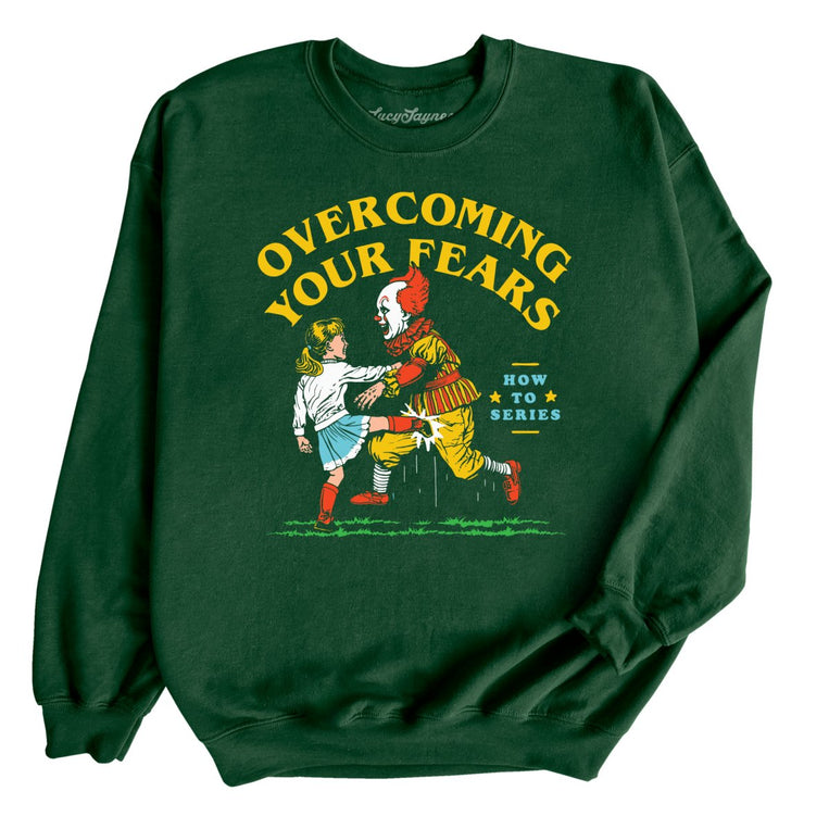 Overcoming Your Fears Graphic Sweatshirt - Forest