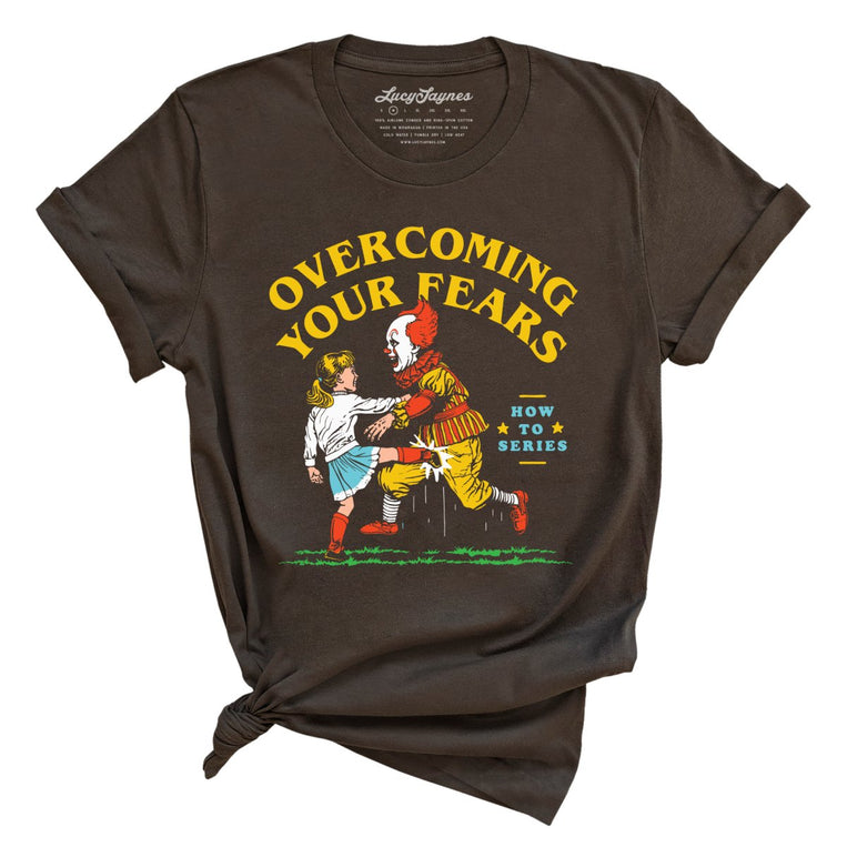 Overcoming Your Fears Graphic Tee - Brown