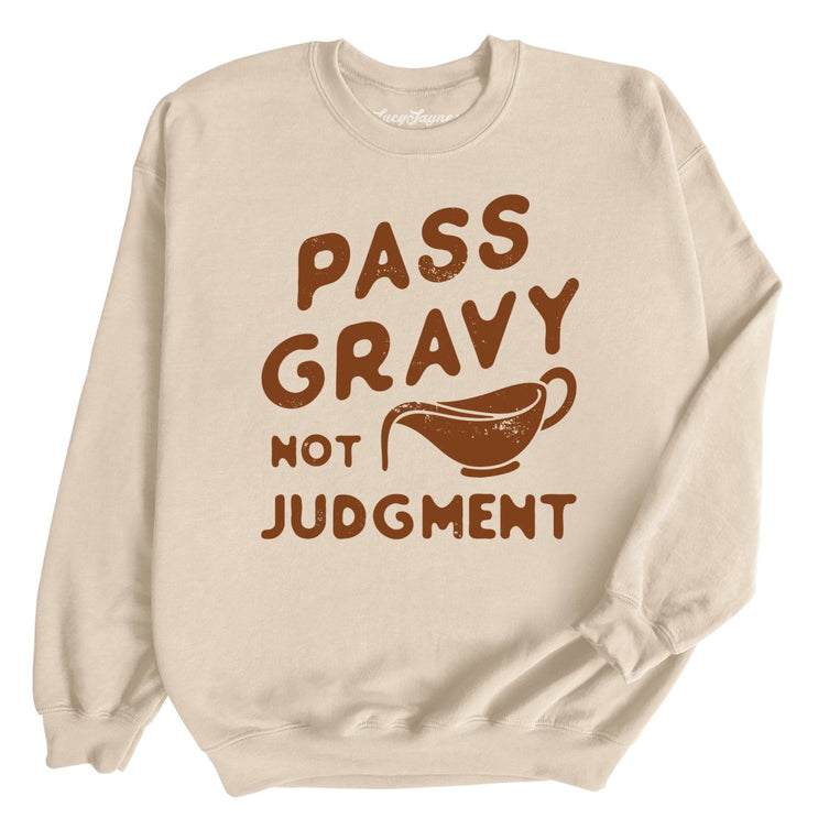 Pass Gravy Not Judgment Graphic Sweatshirt