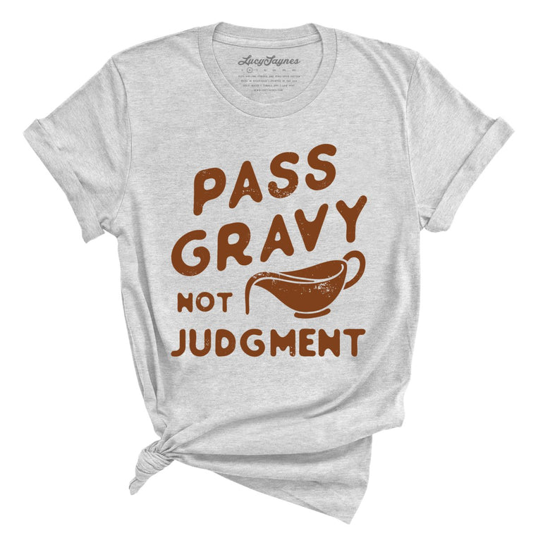 Pass Gravy Not Judgment Graphic Tee - Athletic Heather
