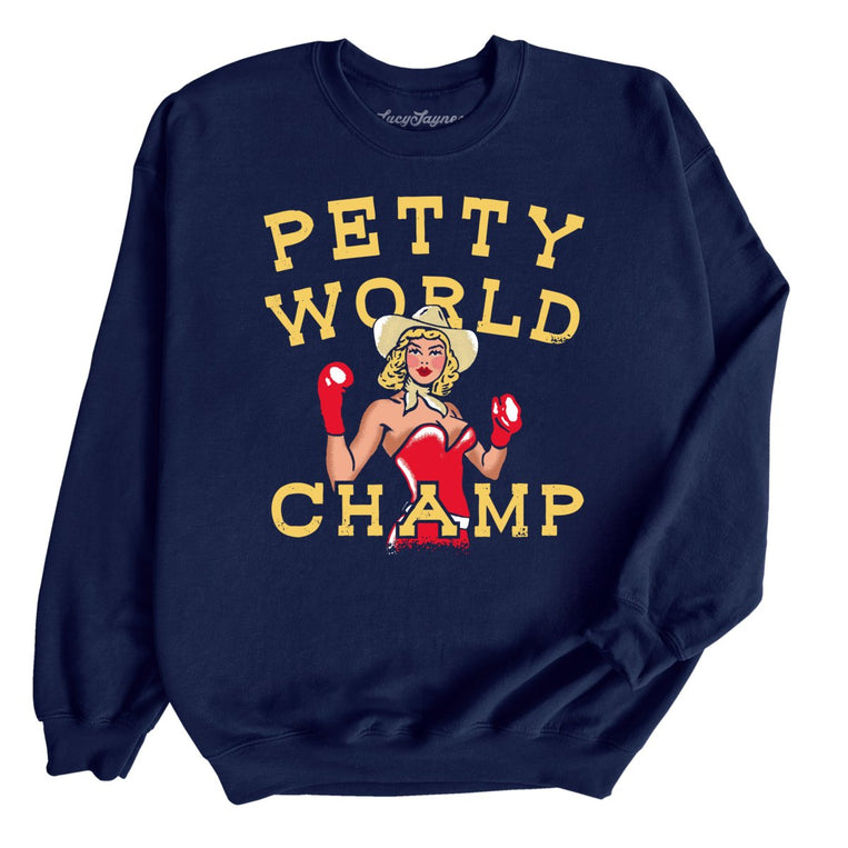 Petty World Champ Graphic Sweatshirt - Navy