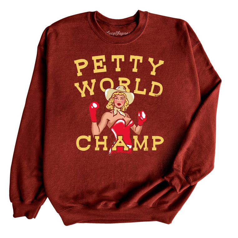 Petty World Champ Graphic Sweatshirt - Garnet