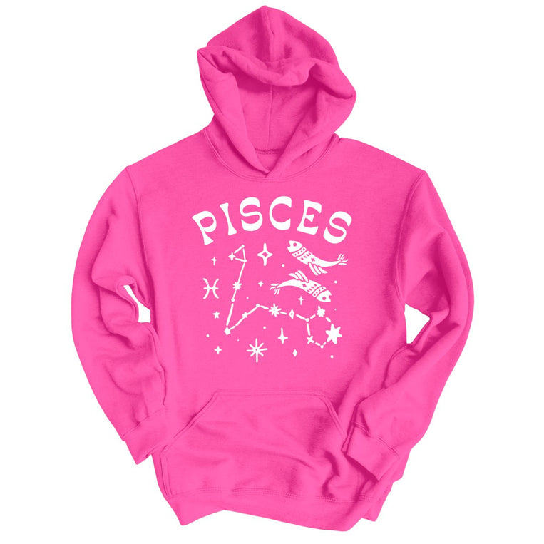 Pisces Graphic Hoodie - Heliconia