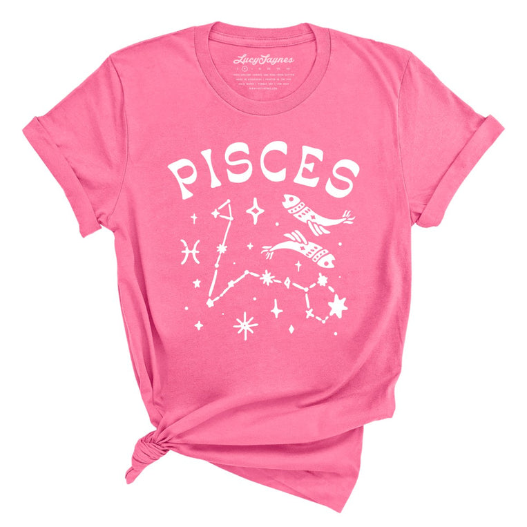 Pisces Graphic Tee - Charity Pink