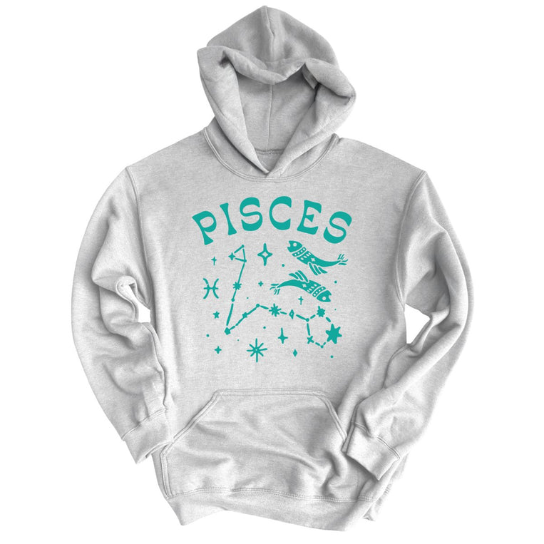 Pisces Graphic Hoodie - Ash