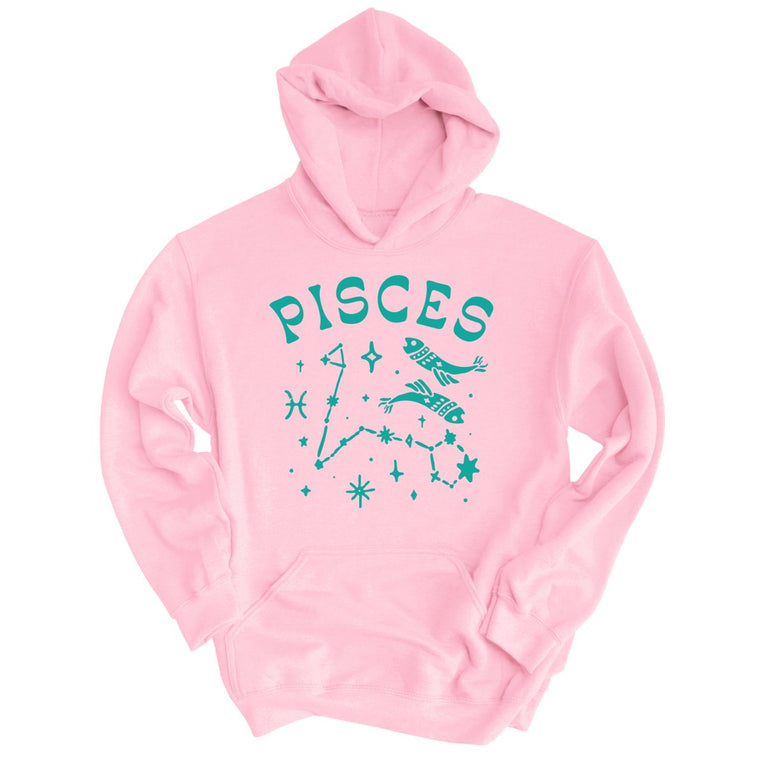 Pisces Graphic Hoodie - Light Pink