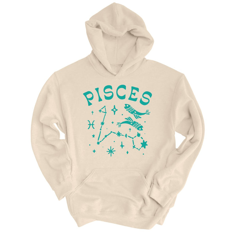 Pisces Graphic Hoodie - Sand