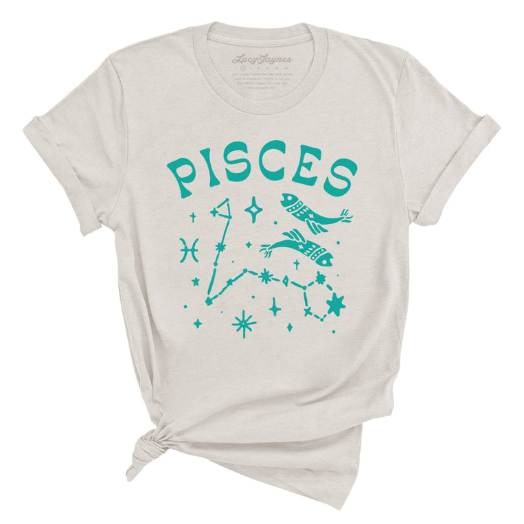 Pisces Graphic Tee - Heather Dust
