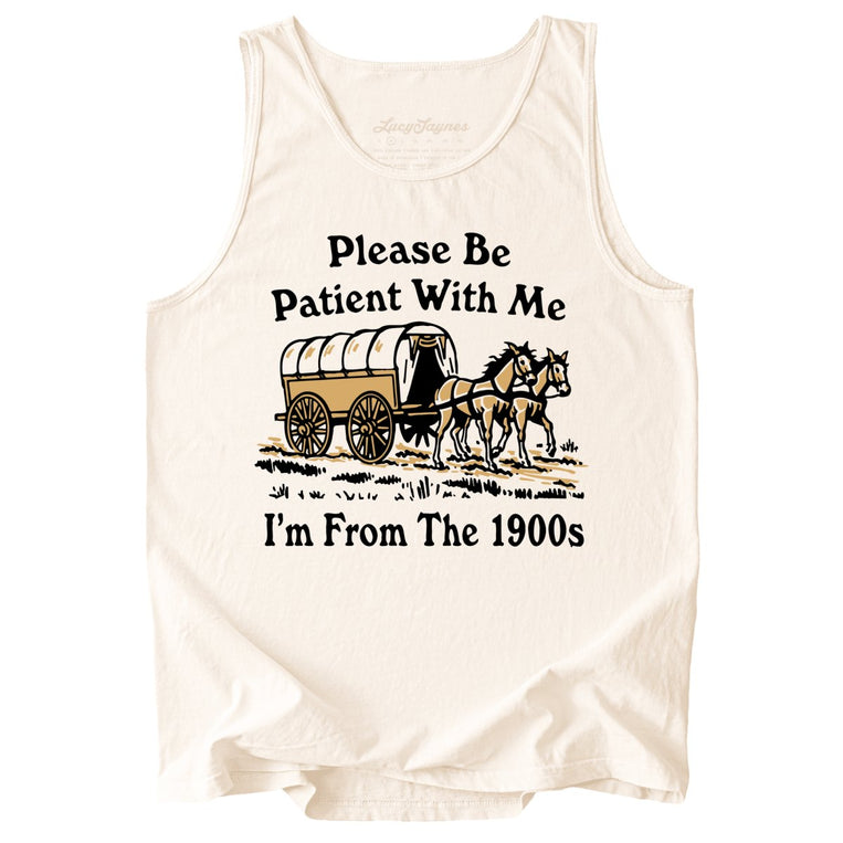 Please Be Patient With Me I'm From The 1900s Comfort Colors Graphic Tank Top