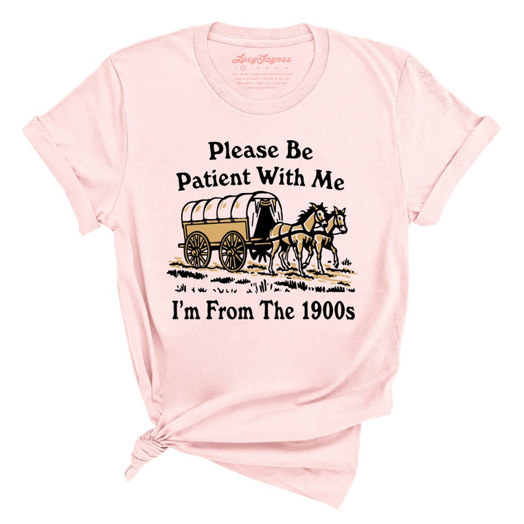 Please Be Patient With Me I'm From The 1900s Graphic Tee - Soft Pink
