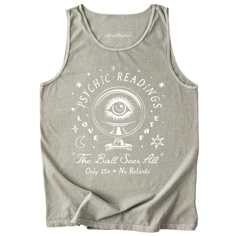 Psychic Readings Comfort Colors Graphic Tank Top - Sandstone