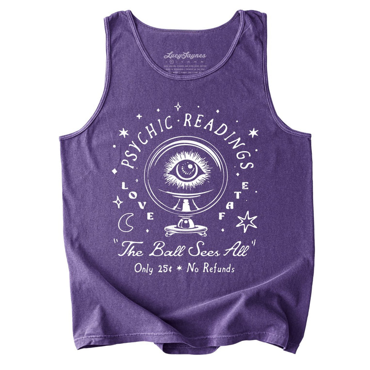 Psychic Readings Comfort Colors Graphic Tank Top - Grape