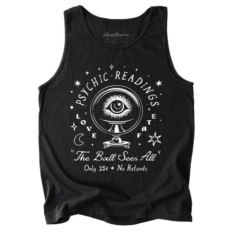 Psychic Readings Comfort Colors Graphic Tank Top - Black