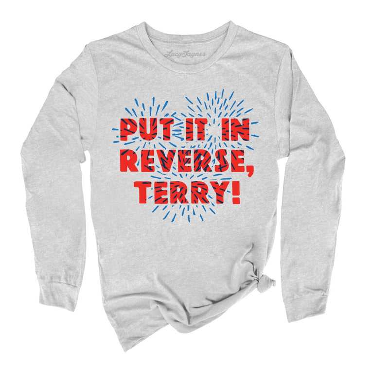 Put It In Reverse Terry Graphic Long Sleeve Tee - Athletic Heather