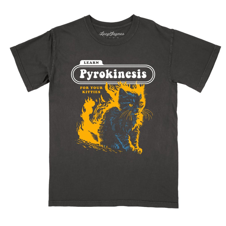 Pyrokinesis for Kitties Comfort Colors Graphic Tee