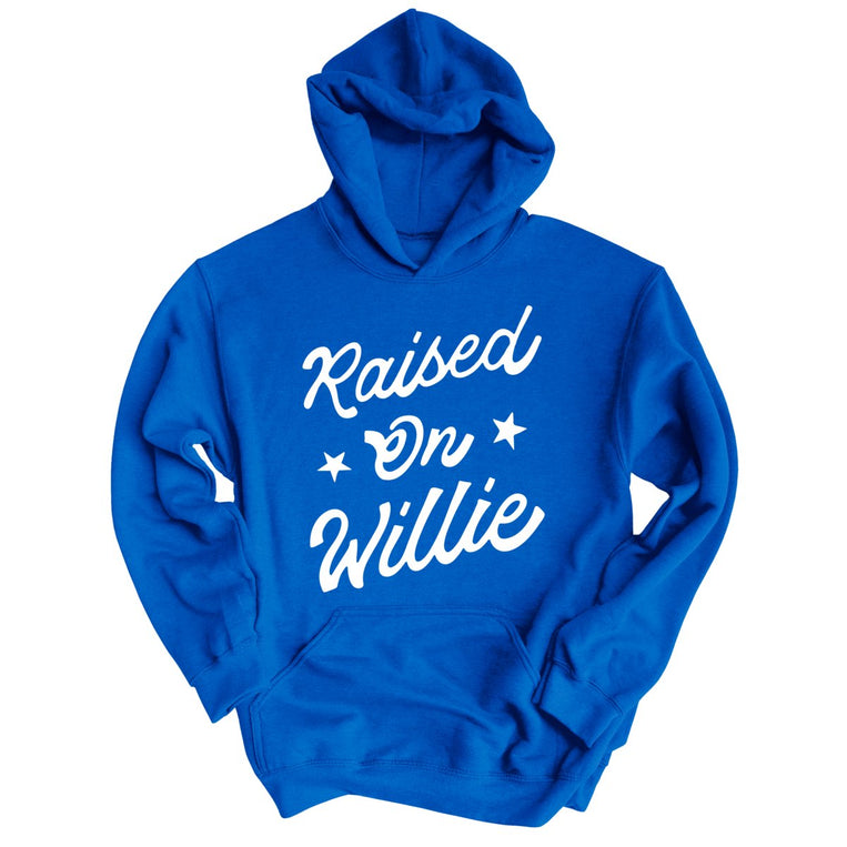 Raised on Willie Graphic Hoodie - Royal