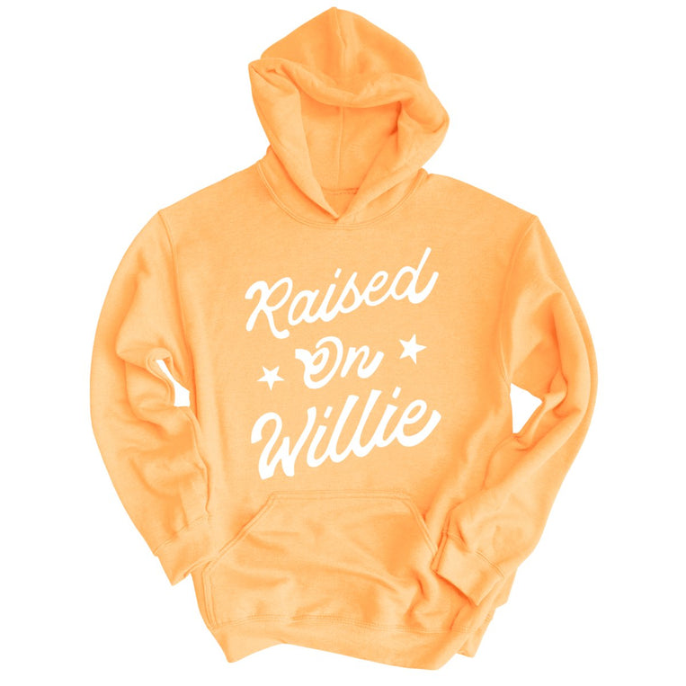 Raised on Willie Graphic Hoodie - Peach