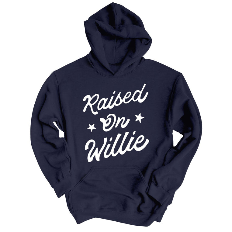 Raised on Willie Graphic Hoodie - Classic Navy