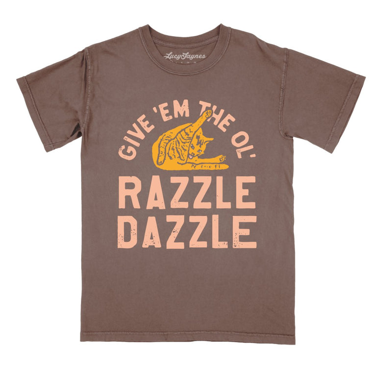 Razzle Dazzle Comfort Colors Graphic Tee - Espresso