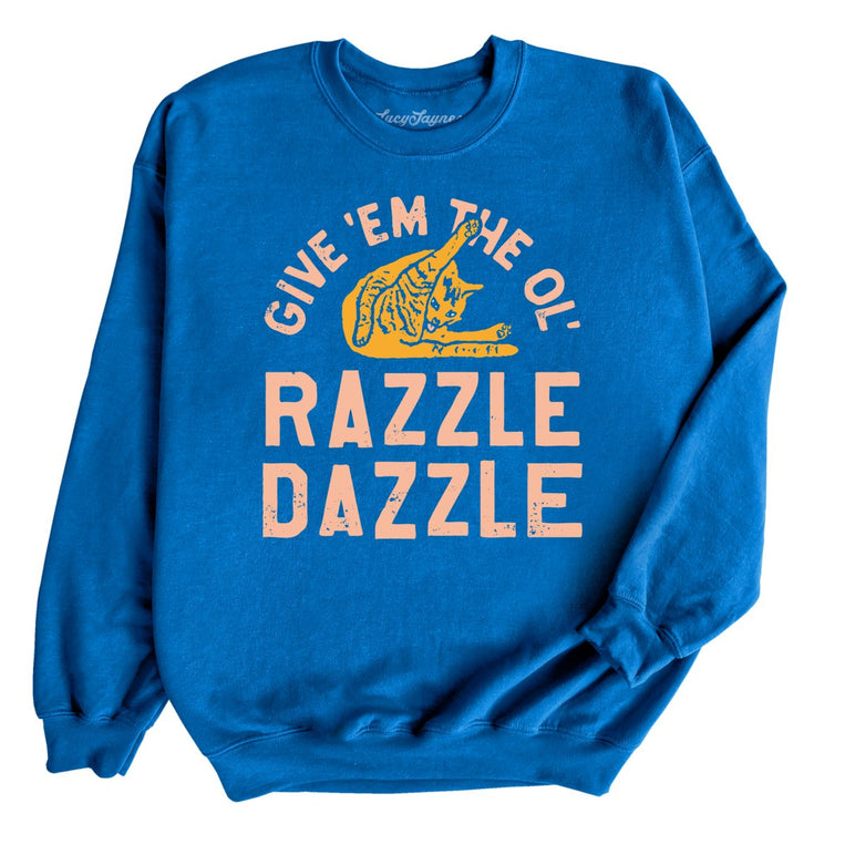 Razzle Dazzle Graphic Sweatshirt - Royal