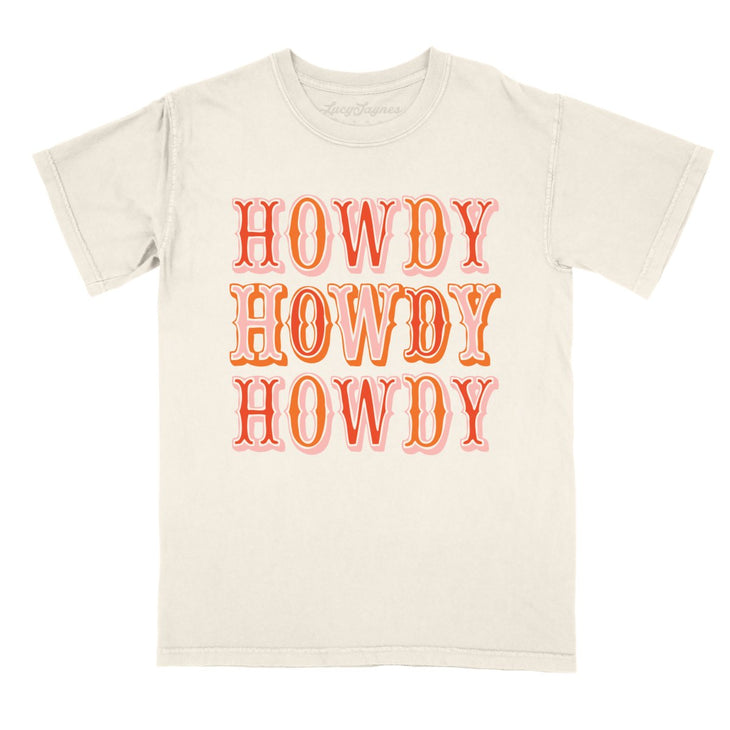 Retro Howdy Comfort Colors Tee