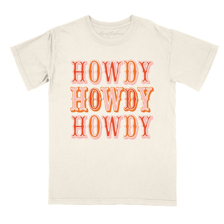 Retro Howdy Comfort Colors Graphic Tee