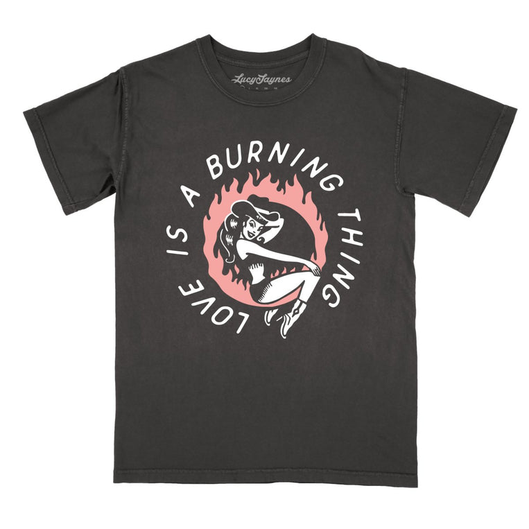 Ring of Fire Comfort Colors Graphic Tee - Pepper