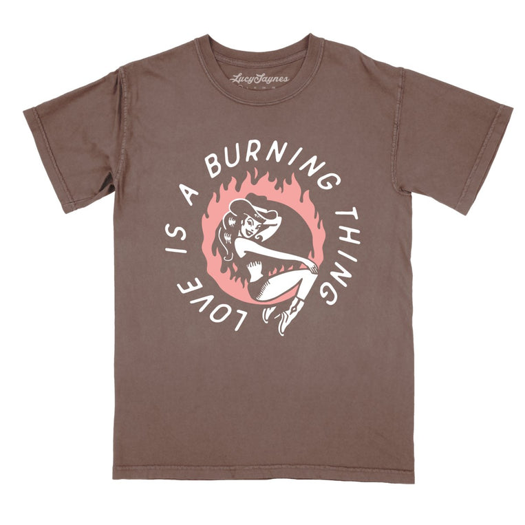 Ring of Fire Comfort Colors Graphic Tee - Espresso