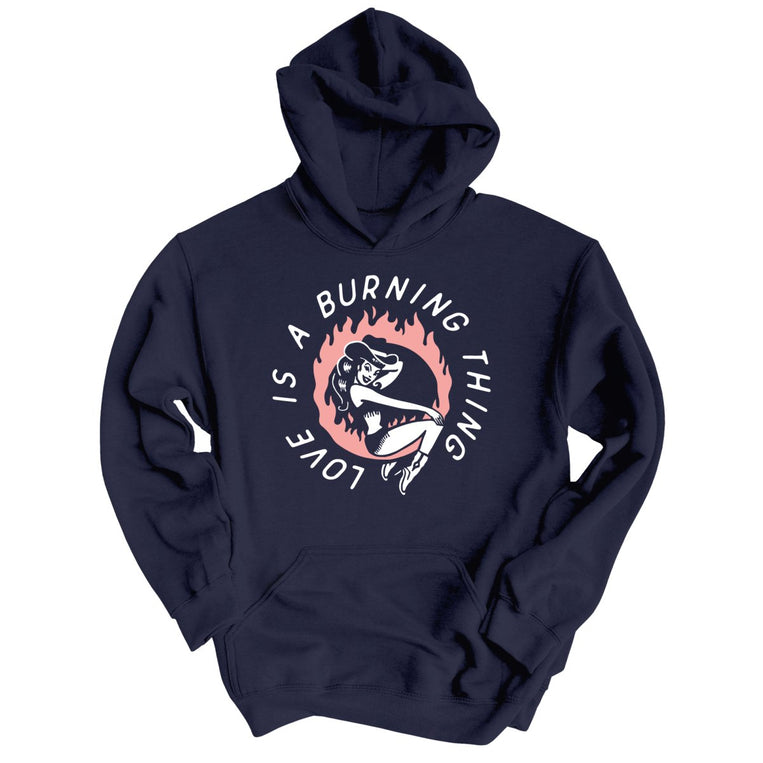 Ring of Fire Graphic Hoodie - Classic Navy